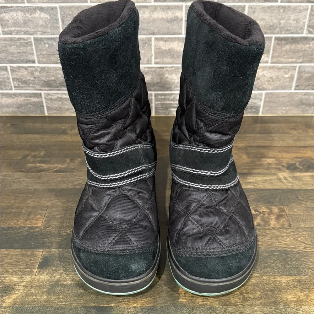 Sorel Glacy Explorer Shortie Boot Black and Mint Size‎ 7.5